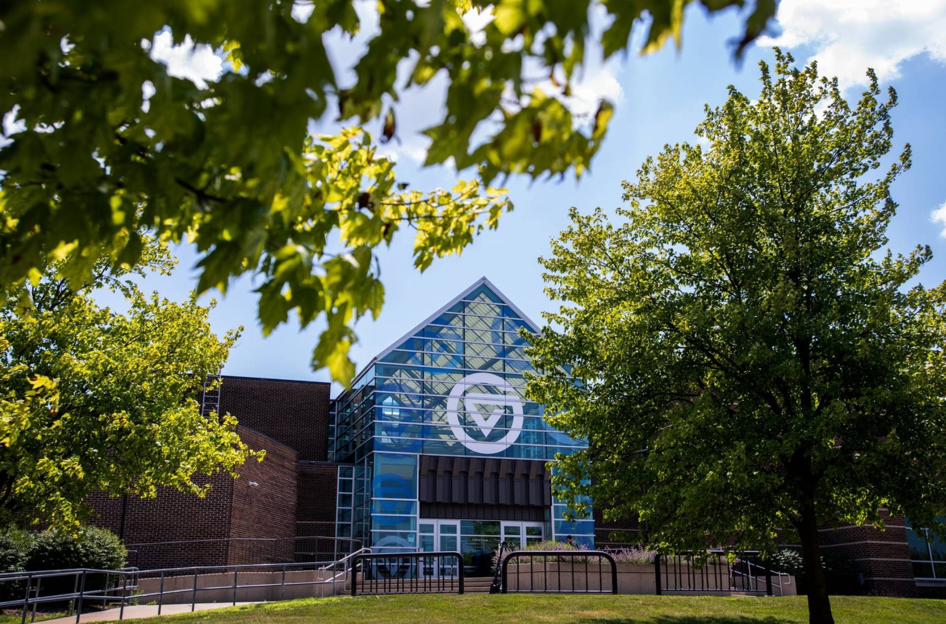 PEW Campus on a rainy day